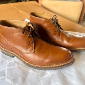 Johnston & Murphy Tan Leather Chukka Boots
